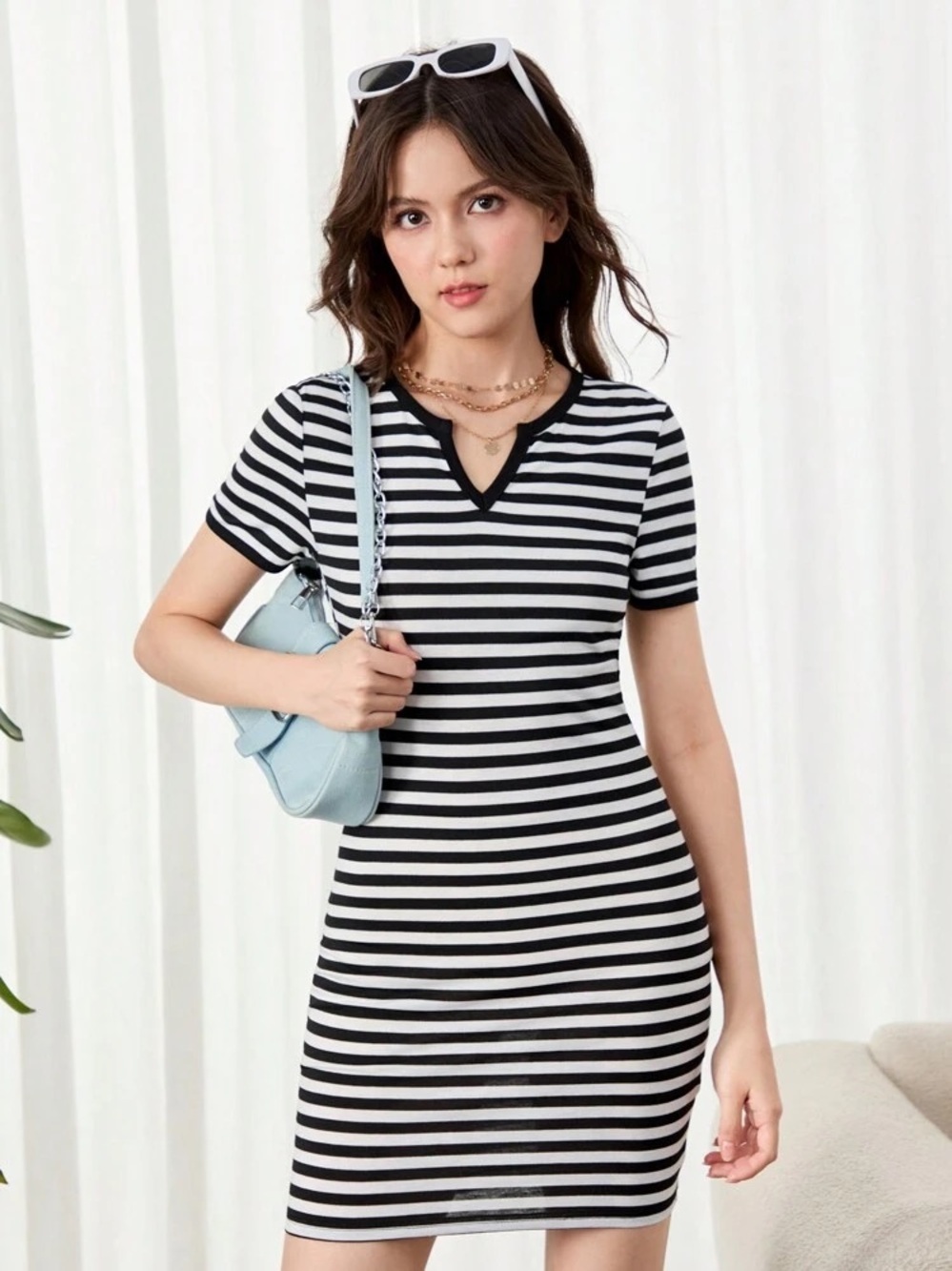 ⭐️ 5 for 20$! ⭐️ NWOT Black and White Striped Summer Dress